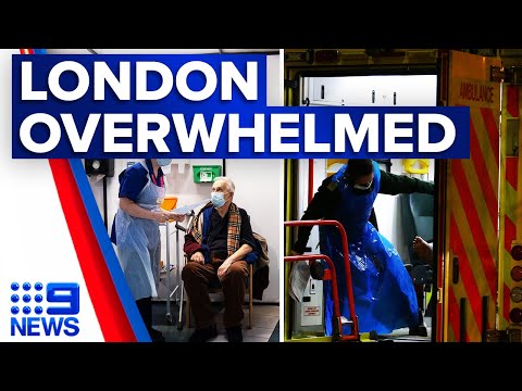 Coronavirus: Patients threaten to overwhelm UK health system | 9 News Australia thumbnail