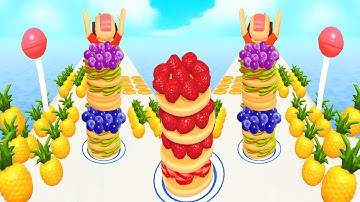 Pancake Run NEW LEVELS!! All Levels Gameplay Android ios (Lv 47-48-PR)