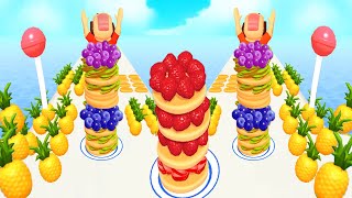 Pancake Run NEW LEVELS!! All Levels Gameplay Android ios (Lv 47-48-PR)