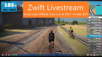 Zwift Livestream Ocean Lava Cliffside Loop