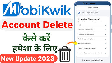 Mobikwik Account Delete Kaise Kare | How to Delete Mobikwik Account in Hindi | Delete Mobikwik 2023