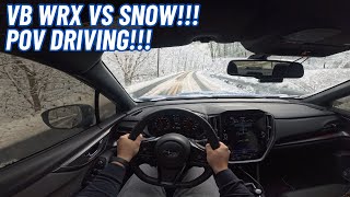 2023 Wrx First Drive In The Snow - 4K Pov Driving