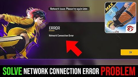 Free Fire Max "Network Connection Error" Problem Solution✅ || Free Fire Network Error Problem Fix