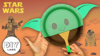 BABY YODA MASK | Paper Plate Craft | Fast-n-Easy | DIY Labs