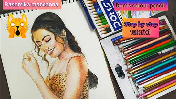 how to draw rashmika mandanna//portrait drawing// part-2#rashmikadrawing #rashmikamandanna#artist