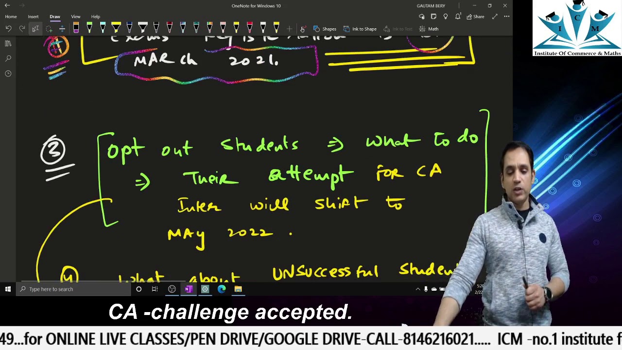 CA FOUNDATION EXAM 2021 / CA INTER ATTEMPT FOR JAN 2021  OPT OUT STUDENTS .