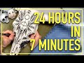 Ceramic cow skull art project  24 hours in 7 minutes process home decor