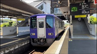 JR西日本 キハ120-304 亀山行き 発車シーン@加茂駅