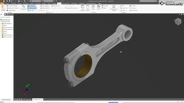 CONNECTING ROD ASSAMBLY -INVENTOR 3D IN HINDI