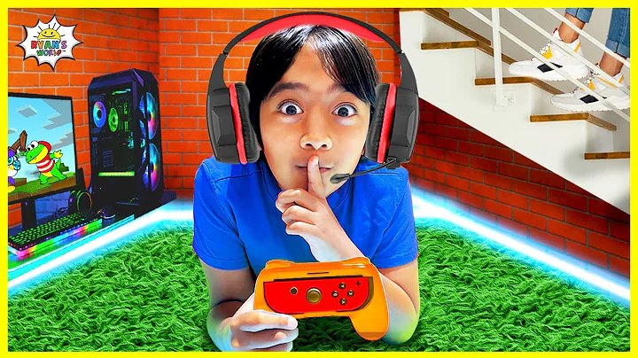 Ryan's Secret Gaming Room and more 1 hr kids video!