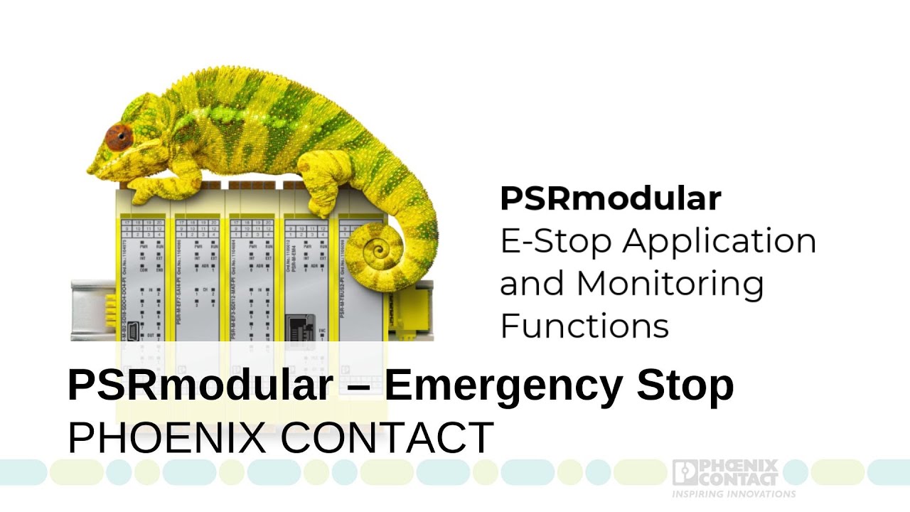 PSRmodular - Emergency Stop and Monitoring Functions - YouTube
