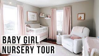 BABY GIRL NURSERY TOUR | Pink, Floral + Feminine