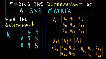 ❖ Finding the Determinant of a 3 x 3 matrix ❖
