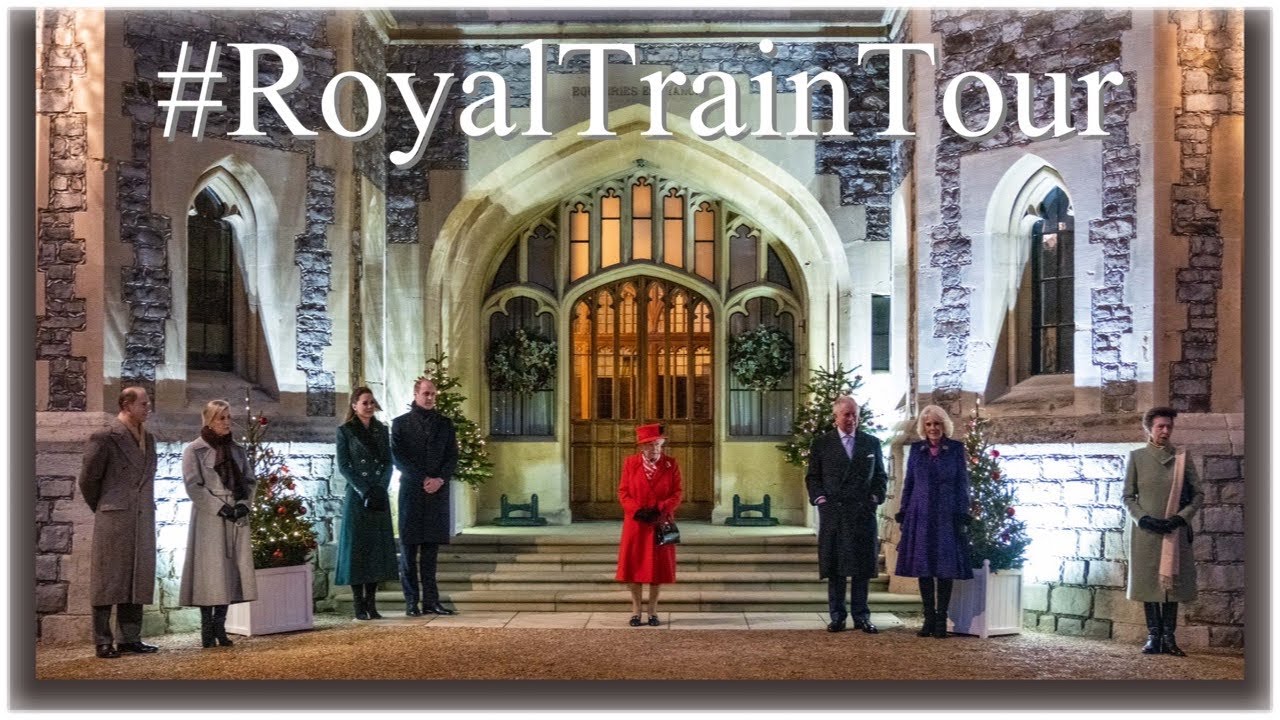 HM The Queen & Royal Family Meet Duke & Duchess Of Cambridge For Royal Train Tour Finale!