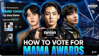 Tutorial on how to vote for BTS in mama awards 2025 | How to vote for mama awards 2025