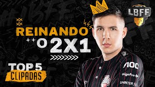 WANHEDA REI DA ESTRATÉGIA! FLAMENGO AMASSANDO 2 SQUADS | TOP 5 CLIPADAS | Free Fire