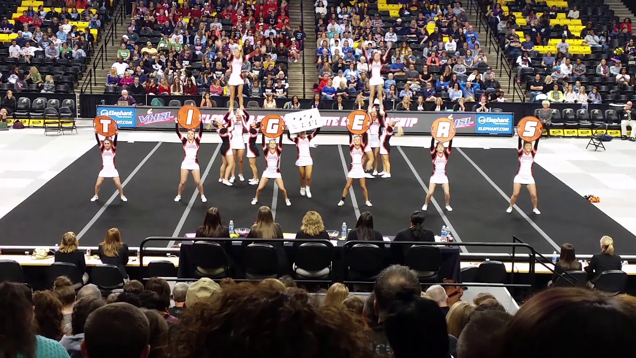 Brentsville District High School at VHSL 3A State Cheer 2016 2nd Round ...