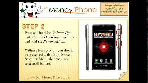 HARD RESET Motorola Droid RAZR MAXX (external) Wipe Reset (RESTORE to FACTORY condition) Video
