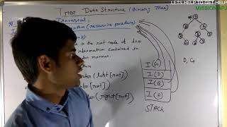 Tree Data Structure(Lecture-10):-Inorder Binary Tree Traversal