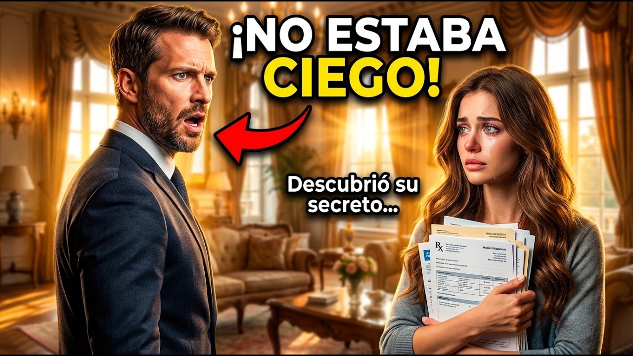 Fingió seguir ciego… y lo que descubrió sobre su cuidadora cambió su vida para siempre