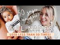 50 unique baby girl names  used less than 50 times  sj strum