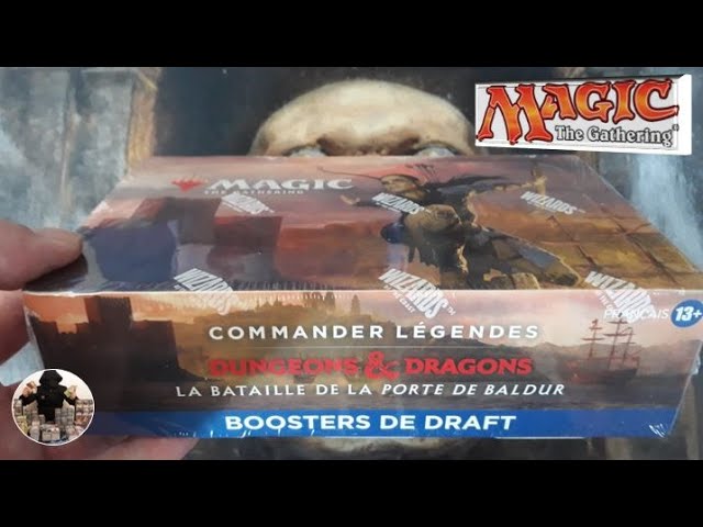 Ouverture d'une boîte de 24 boosters de draft Commander Légendes, la bataille de la porte de Baldur