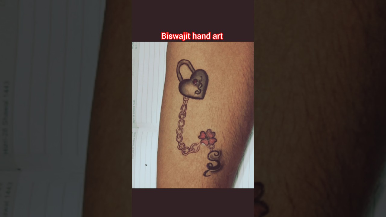 Lock letter tattoo 💥💥