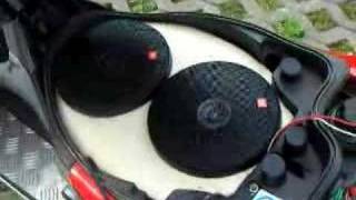 peugeot jet force helmfachanlage; scooter sound system