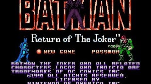 [NES] Batman: Return of the Joker(Movement hack) - gameplay