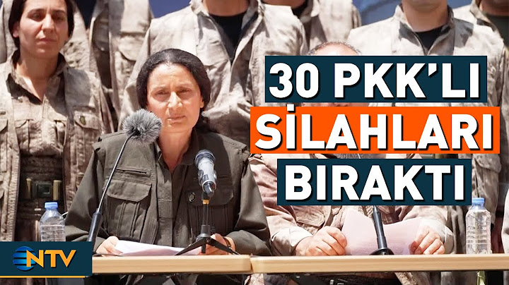 PKK member Bese Hozat laid down the first weapon! Here are those historic moments | NTV
