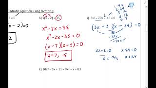 Lesson 2B  - Solving Quadratics Episode 1