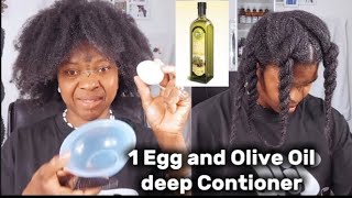 Hair Tipps 1 Egg and Olive Oil Deep Conditioner.