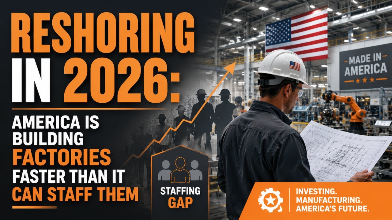 Reshoring in 2026: America Is Building Factories Faster Than It Can Staff Them — KORE1 video
