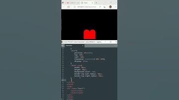 Creat Heart Shape Using Html and css #shorts