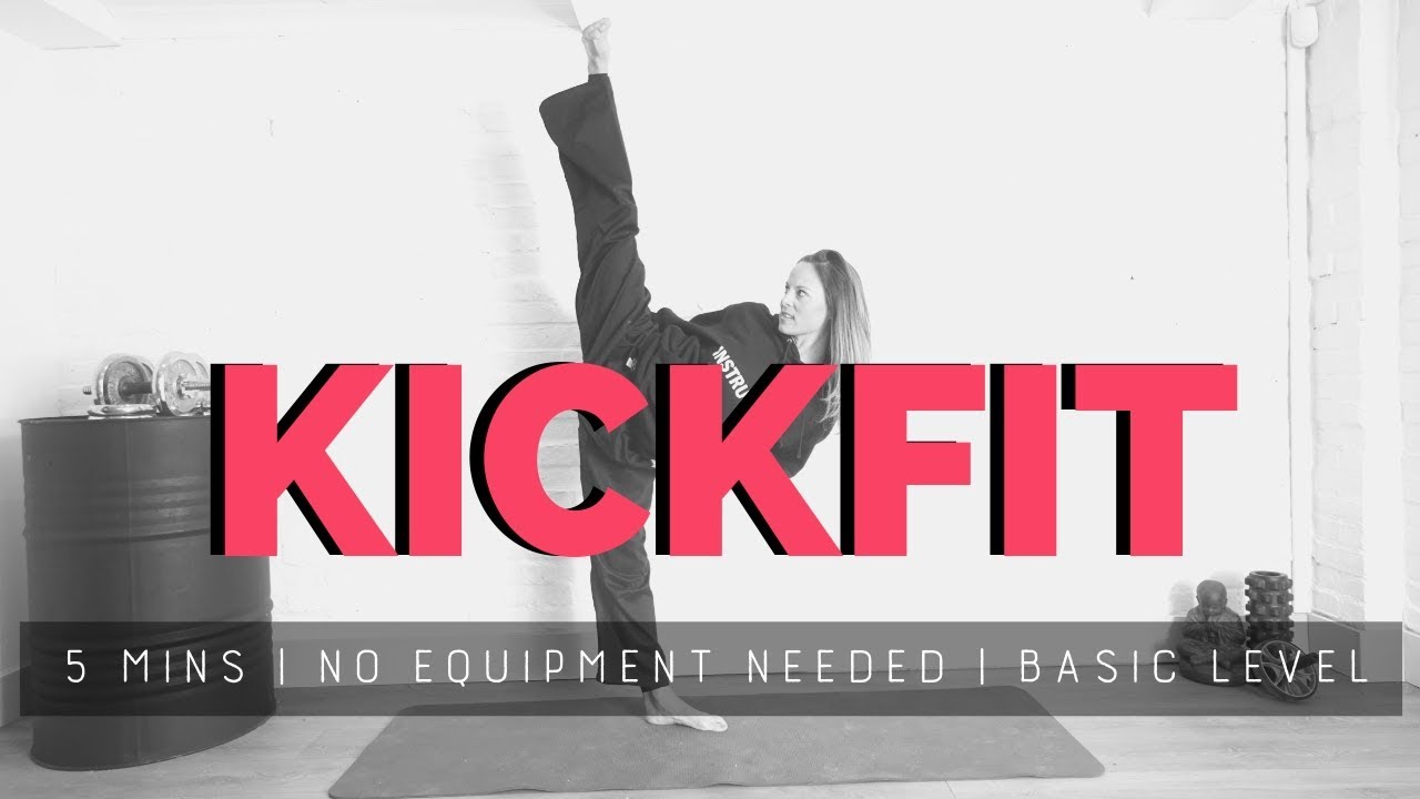 KICKFIT 5 MINUTE HIIT FULL BODY WORKOUT | Kickboxing workout with Chloe Bruce
