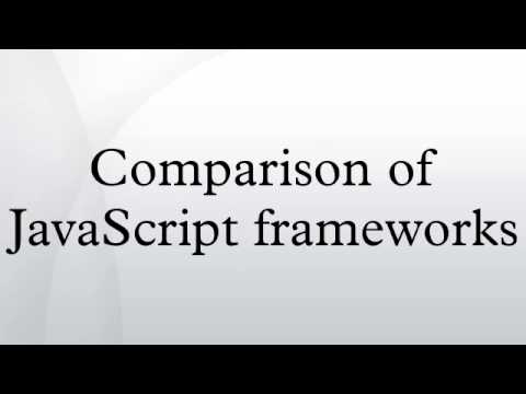 Comparison of JavaScript frameworks
