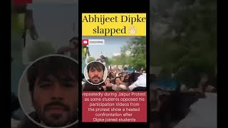 #abhijeet SHOCKING! CJP Founder Abhijeet Dipke SLAPPED At Jaipur Protest! 😱 #shorts