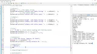 Celebrity String Manipulation - contains( ), compareTo( ), compareToIgnoreCase( ), lastIndexOf( )@Khaled Profile