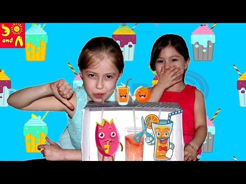 Выбери трубочку, чтобы выжить или выпей бяку! Челлендж! ! Детское видео! 0+