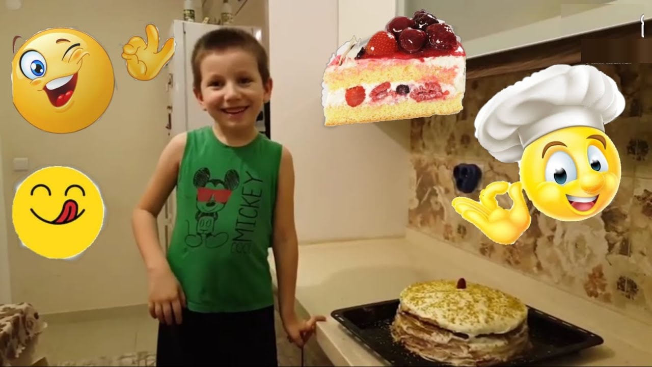 Batuhan Ev Yapımı Yaş Pasta Yapıyor. YouTube