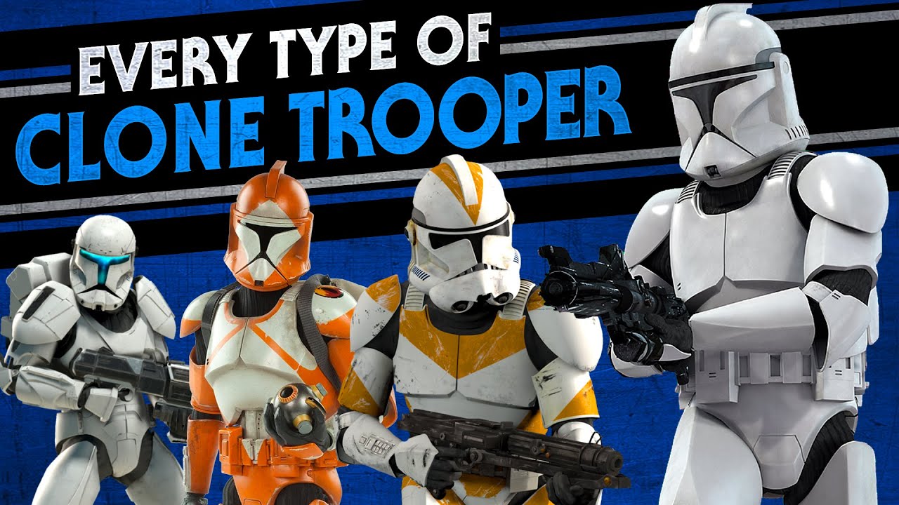 Every Clone Trooper Type in Star Wars Canon - YouTube