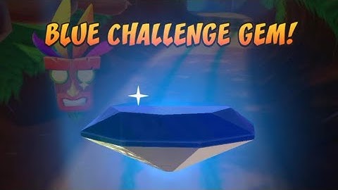 Crash On The Run - Blue Challenge Gem (Path) - Get To The End!