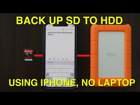 Aaron shows you how to use an iphone or ipad through a usb hub copy sd card hdd ssd without laptop pc. it is now possible only i...