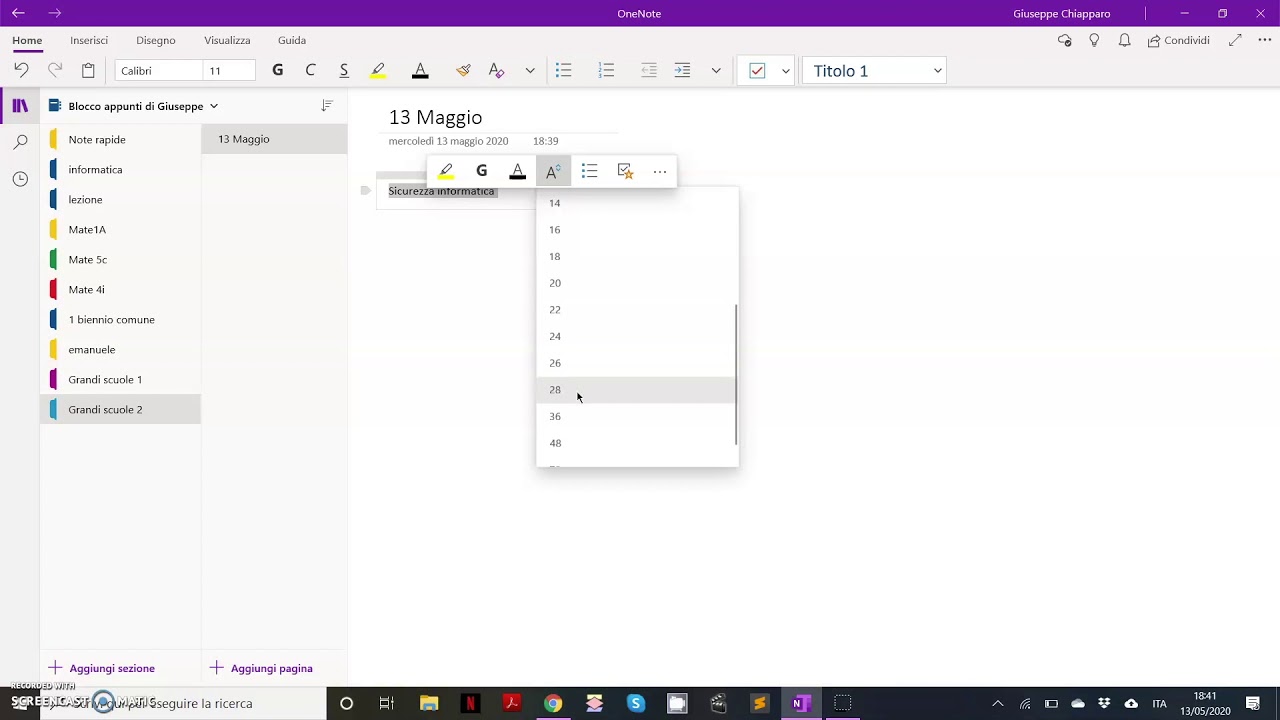 usare OneNote - YouTube