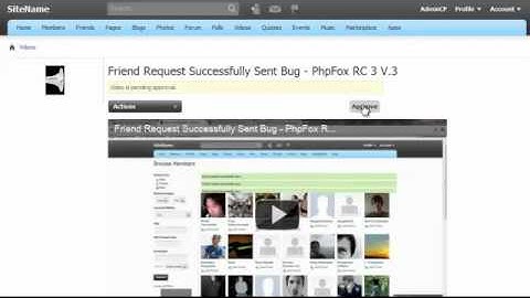 Video Approved Box behind Video BUG - PhpFox RC 3 V.3