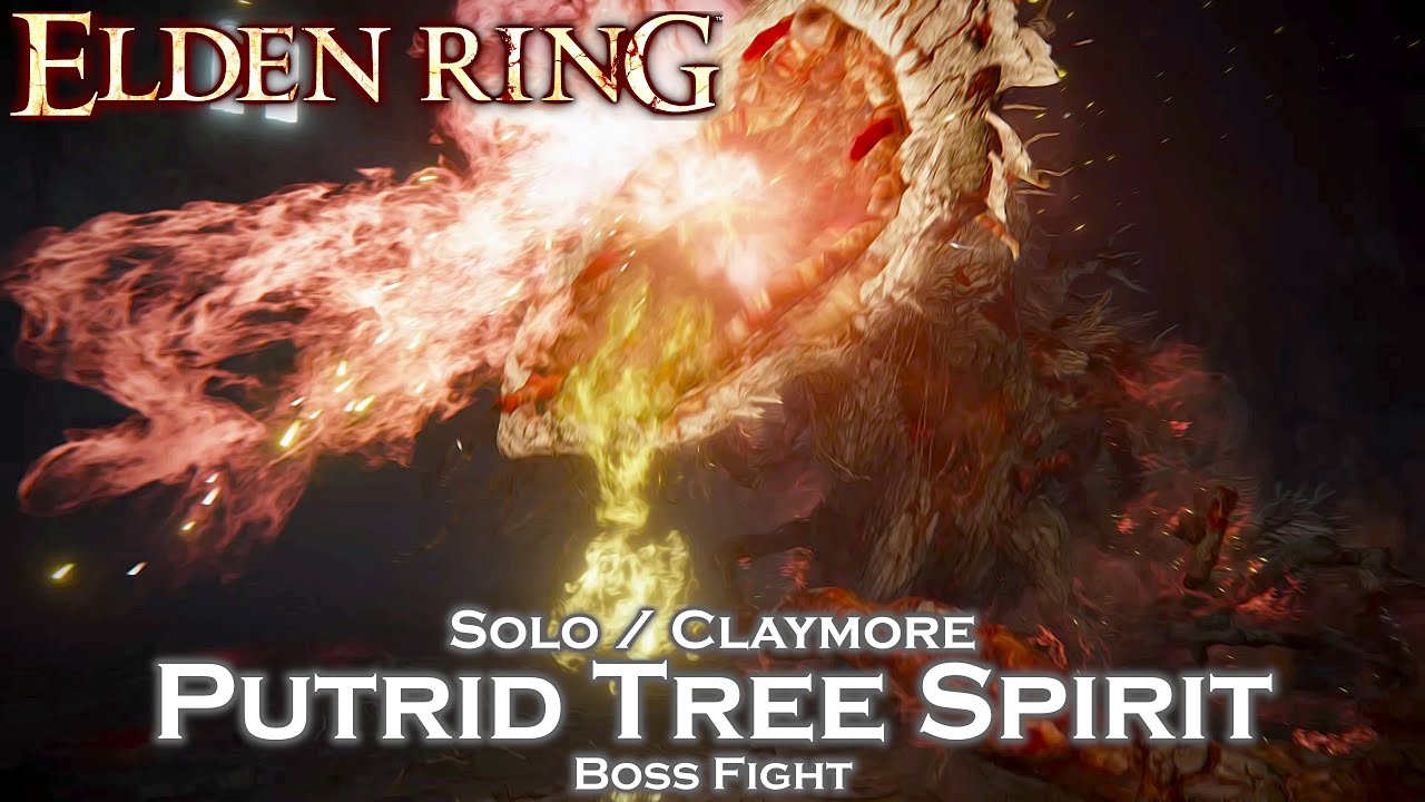 Putrid Tree Spirit | No Damage / Solo / Claymore | ELDEN RING - YouTube
