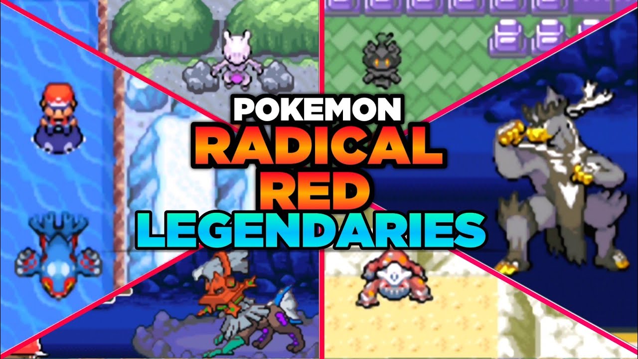 Pokemon Radical Red Legendary Pokemon Locations YouTube