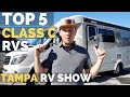 Top 5 Small Class C RV with Murphy Bed for Full Time RV Living | Tampa RV Show