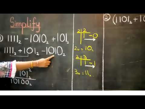 Normal Simplification Example Binary simplification of binary numbers - YouTube