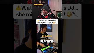 ⚠️Watch out for this DJ… she might CUT you! 😳🔪Credit: @djksprinkles